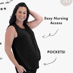 FINAL PRICE DROP Kindred Bravely nursing pajama top only